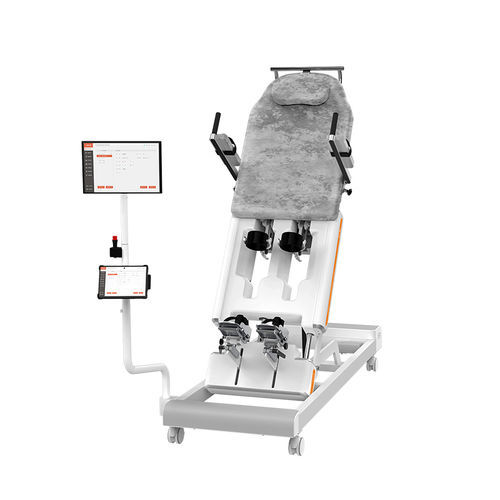 Mesa ortostática com tampo em peça única - A1-2 - Guangzhou Yeecon Medical Equipment Industrial - com rodízios / elétrica / para terapia
