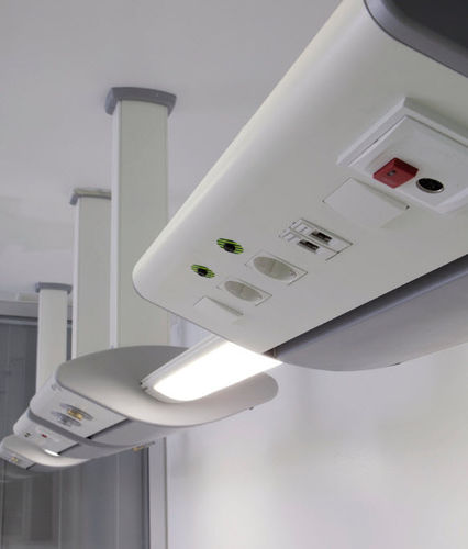 Régua de gases medicinais de parede - UCI - Oval - Norclinic - para serviço de cuidados intensivos / de LED