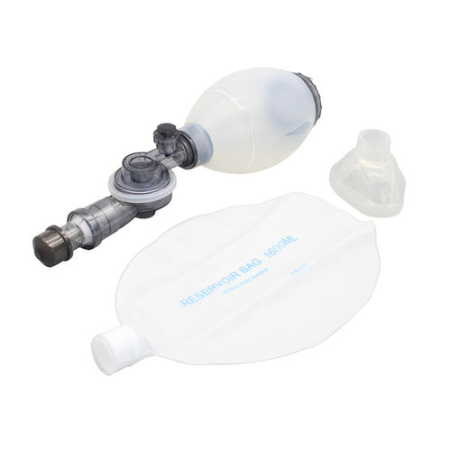 Reanimador manual infantil - 39000202 - Cathwide Medical - em silicone / com válvula PEEP / reutilizável