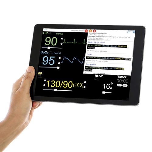 Simulador de sinais vitais - EmerSim - Penguin System Co.,Ltd. - para treinamento / para procedimentos de emergência médica / de COVID-19