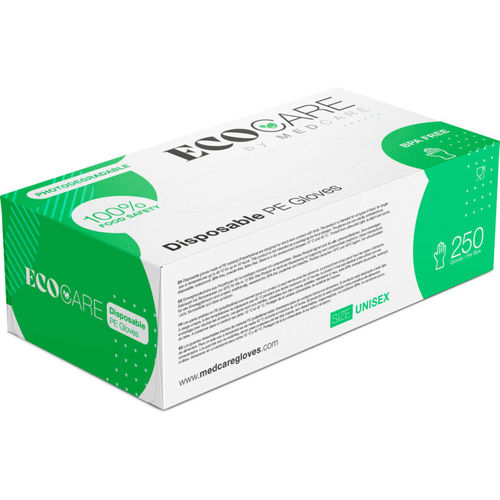 Luva em polietileno - EcoCare - Global Tooling Service - para higiene corporal / sem pó / não estéril