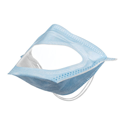 Respirador transparente - MXC - Globus Group - sem látex / sem válvula / caixa de 50 unid.
