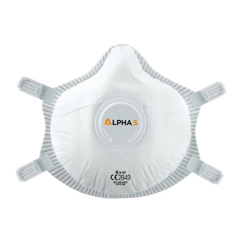 Máscara PFF3 - S-3V - Globus Group - em polipropileno / com válvula de exalação / tipo concha