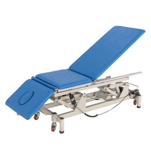 Mesa de exame para reabilitação - KD-DZC-01 - Changzhou KonDak Medical Rehabilitation Equipment - elétrica / com altura regulável / articulada em 3 seções