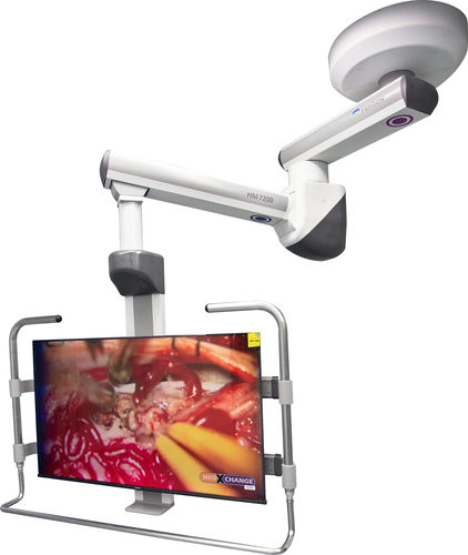 Braço de suporte para monitor articulado - FY-7300DSA - Jiangsu Fuyou Medical - para monitores / para uso médico / de teto