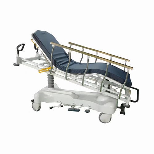 Cama para hospital - FY-101 - Jiangsu Fuyou Medical - hidráulica / de altura regulável / com rodízios