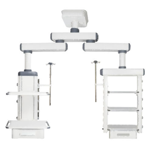 Estativa de braço de teto - FY-D2K - Jiangsu Fuyou Medical - para sala de cirurgia / 2 braços / com prateleiras
