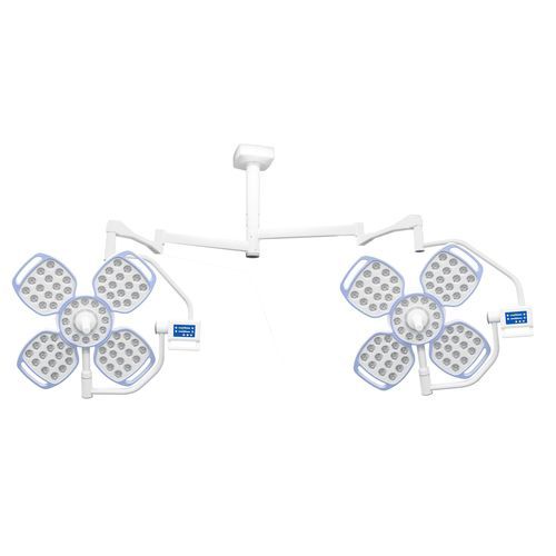Foco cirúrgico de teto - Geeta600C + 600C - Jiangsu Fuyou Medical - de LED / 2 braços / 95