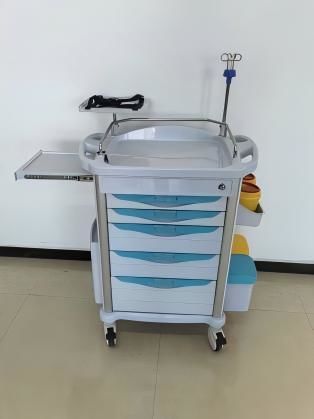 Carrinho de emergência - FY-ET750 - Jiangsu Fuyou Medical - para hospital / para distribuição de medicamentos / em aço inoxidável