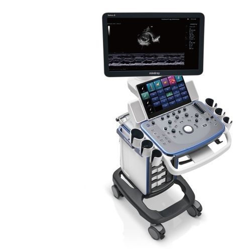 Ultrassom veterinário com carrinho - Vetus 5 - Shenzhen Mindray Animal Medical Technology Co., Ltd. - multiuso / para cães / para felinos