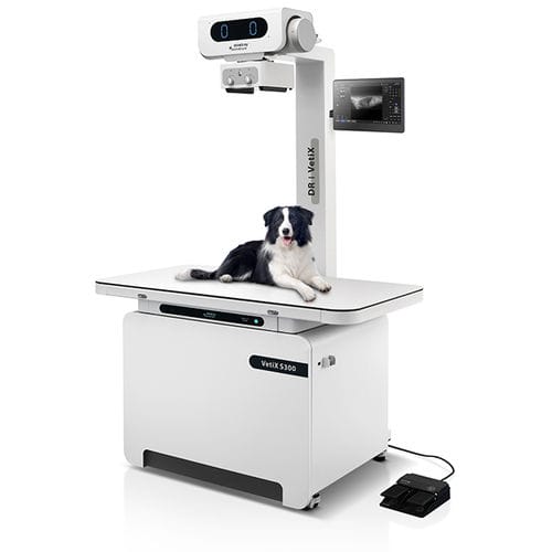 Sistema de radiografia veterinária digital - VetiX S300 - Shenzhen Mindray Animal Medical Technology Co., Ltd. - com mesa