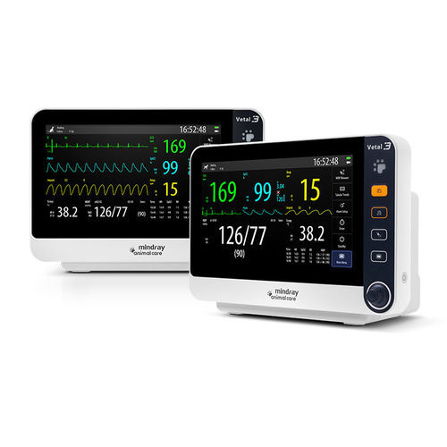 Monitor multiparamétrico de mesa - Vetal 3 - Shenzhen Mindray Animal Medical Technology Co., Ltd. - de ECG / RESP / de SpO2