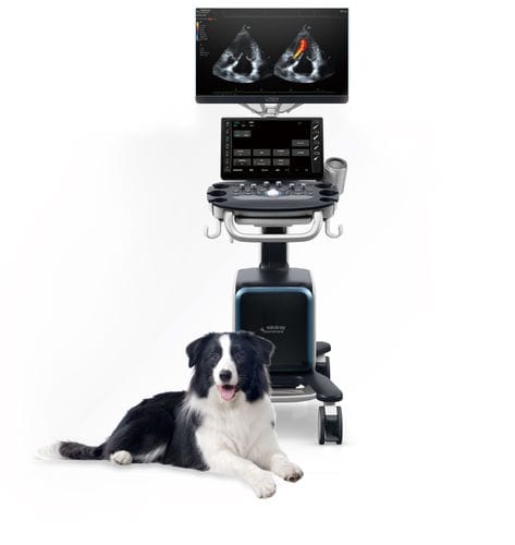 Ultrassom veterinário com carrinho - Vetus 80 - Shenzhen Mindray Animal Medical Technology Co., Ltd. - multiuso / para cães / para felinos