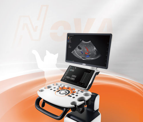 Ultrassom veterinário com carrinho - Vetus Nova - Shenzhen Mindray Animal Medical Technology Co., Ltd. - multiuso / para animais de pequeno porte / para animais de grande porte
