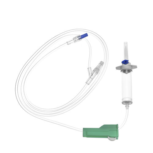 Kit de infusão em policloreto de vinila - IV-ST190011 - BQ+ Medical - com conector em Y / com câmara de gotejamento / com componentes sem latex