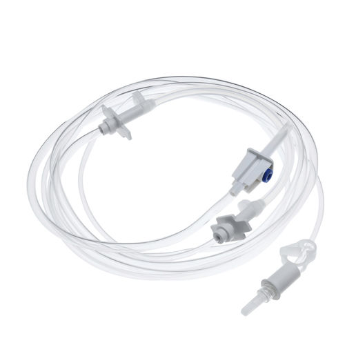 Kit de infusão em policloreto de vinila - BQIVT01 - BQ+ Medical - com conector em Y / com câmara de gotejamento / com componentes sem latex