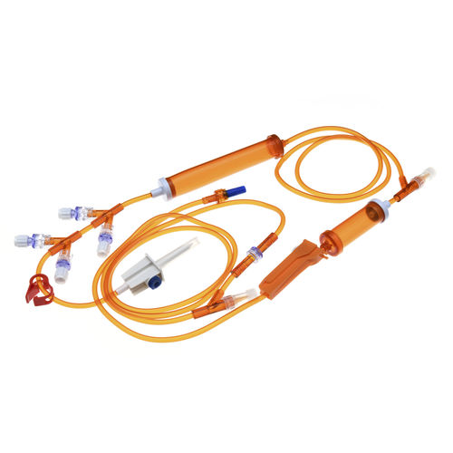 Kit de infusão para quimioterapia - ON190013 - BQ+ Medical - com proteção contra a luz / com conector em Y / com torneira