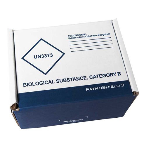 Caixa de embalagem para produtos farmacêuticos - PathoShield 3 - DGP Intelsius GmbH - para amostras biológicas / de transporte / em papel