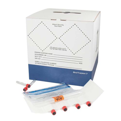 Caixa de embalagem para amostras biológicas - BIOTHERM EXTREME - DGP Intelsius GmbH - em papel / isotérmica / de temperatura controlada para produtos sanguíneos
