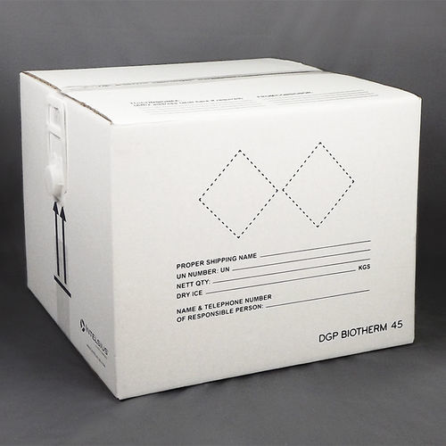 Caixa de embalagem para produtos farmacêuticos - BIOTHERM 45P - DGP Intelsius GmbH - para amostras biológicas / de transporte / para produtos termossensíveis