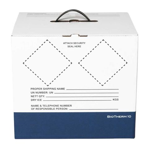 Caixa de embalagem para amostras biológicas - BioTherm 10 - DGP Intelsius GmbH - de transporte / em papel / de temperatura controlada para produtos sanguíneos