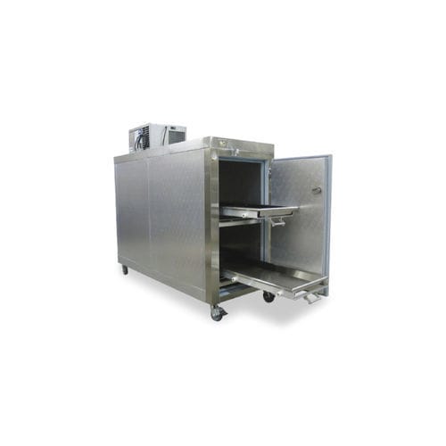Câmara mortuária 1 corpo - P.MU.102 - Nisan Medikal San. ve Tic. Ltd. Sti. - com abertura frontal / com rodízios / com 1 porta