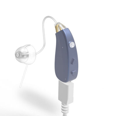 Aparelho auditivo retroauricular com adaptação aberta (open-fit) - EN-T201D - Guangdong ENNO Technology - recarregável / com redutor de ruído / bege