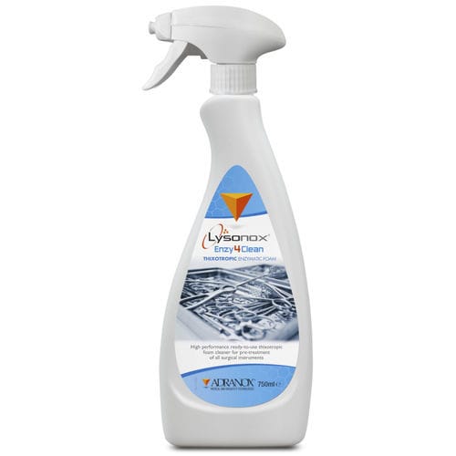 Detergente enzimático - Lysonox® Enzy4Clean - ADRANOX - espumante / em espuma / 750 ml