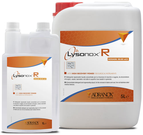 Detergente regenerador - Lysonox® R - ADRANOX - por corrosão / líquido / 5.000 ml