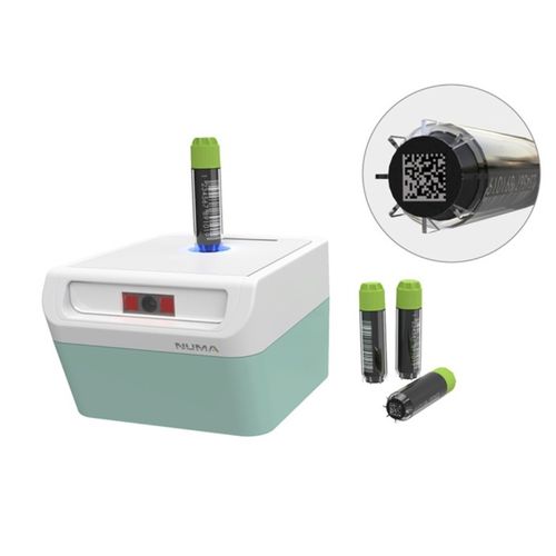 Leitor de códigos de barras de tubos - DT-90F - NUMA Electronics - 2D / 1D / de bancada