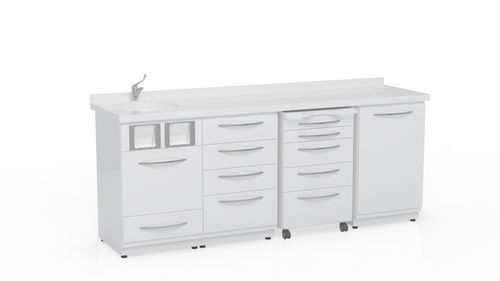 Armário para instrumentos odontológicos - CL4 - Kartal Dental - para consultório odontológico / com gavetas / com pia