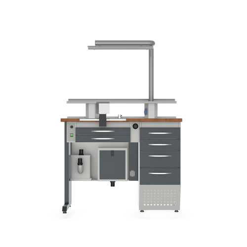 Estação de trabalho para laboratório dentário para treinamento - TW1 - Kartal Dental - com prateleiras / com iluminação / com gavetas