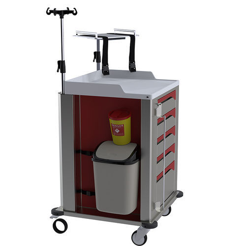 Carrinho para hospital - GMC300 - Proxenon - de emergência / cirúrgico / para desfibrilador