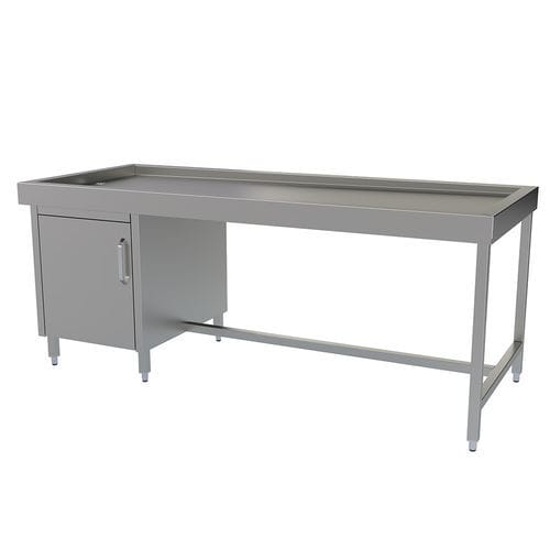 Mesa de anatomia - MPT120 - Proxenon - de apresentação funerária / retangular / com rodízios