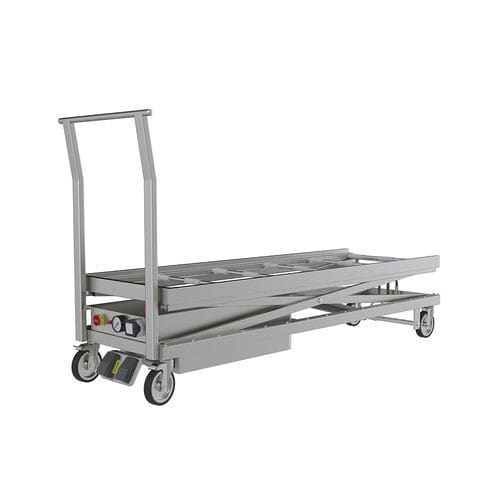 Elevador de transferência hidráulico - MCL150 - Proxenon - com rodízios / para cadáver / elevatório