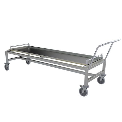 Carro para cadáver de acondicionamento - MBT160 - Proxenon - manual / em aço inoxidável