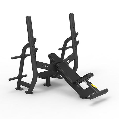 Banco de musculação inclinado - SP-4210 - SPIRIT Fitness - com suporte de halteres
