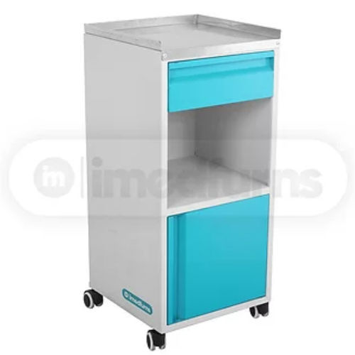 Mesa de cabeceira com rodízios - IMED6004 - imedfurns Private Limited - com gavetas