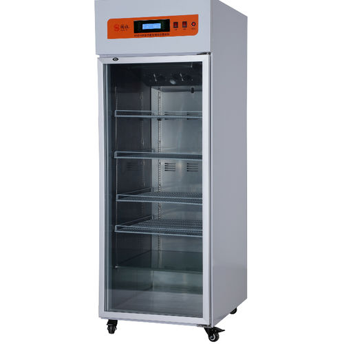 Refrigerador para cromatografia - GYCX-800 - Xiamen Guoyi Scientific Instrument - vertical / com 1 porta / com porta de vidro