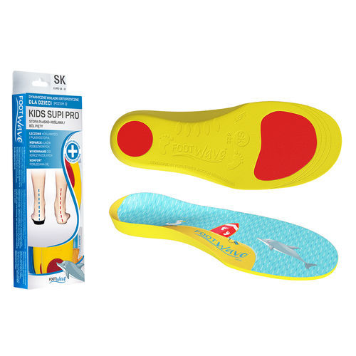 Palmilha ortopédica com calcanheira - Supi Pro - FootWave™ - com apoio do arco transverso / infantil / para pé plano