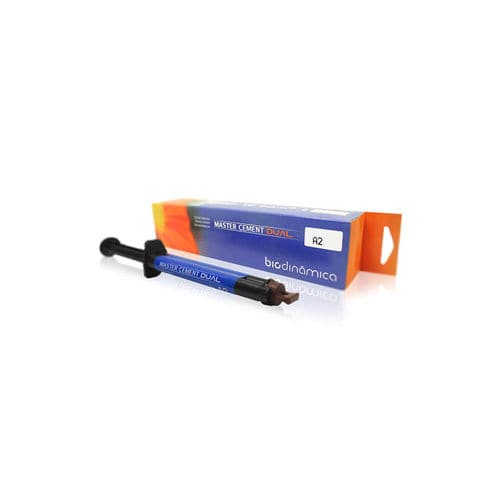 Cimento odontológico para restauração dentária - Master Cement Dual - Biodinâmica - de resina / fotopolimerizável / de adesão química