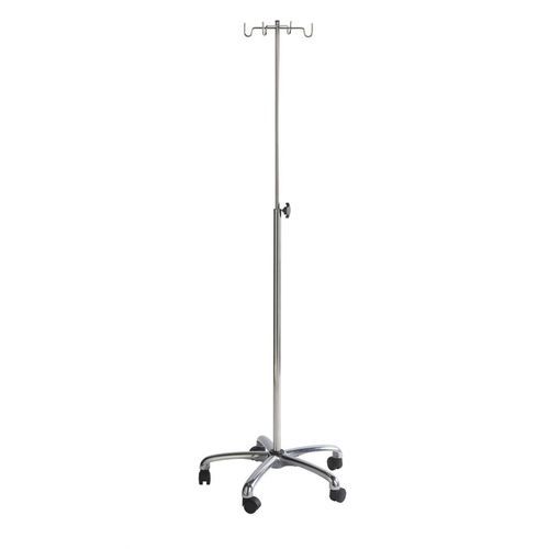 Suporte para soro com rodízios - 495-U - TOURINOX - 4 ganchos / 2 ganchos / em inox