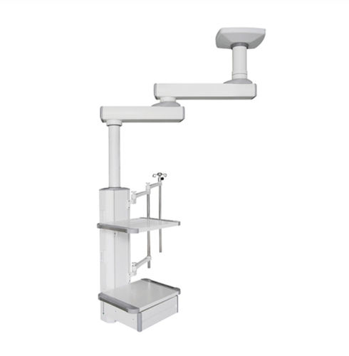 Estativa de braço de teto - EM-32 - Shandong Expert Medical Equipment - para cuidados intensivos / com braço simples / com prateleiras