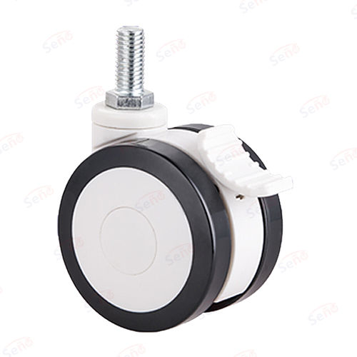 Roda em polipropileno - ME01-02D-75PUB - Zhongshan Seño Casters and Wheels Man Co.,Ltd - com freio / giratória