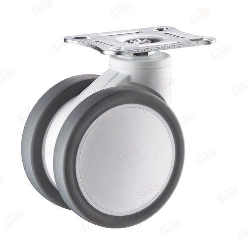 Roda para carrinho hospitalar - ME04-01-100TPRG - Zhongshan Seño Casters and Wheels Man Co.,Ltd - giratória