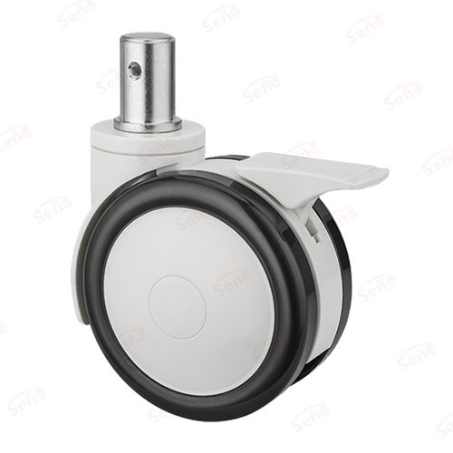 Roda para mesa cirúrgica - ME02-03D-125PUB - Zhongshan Seño Casters and Wheels Man Co.,Ltd - em polipropileno / com freio / giratória