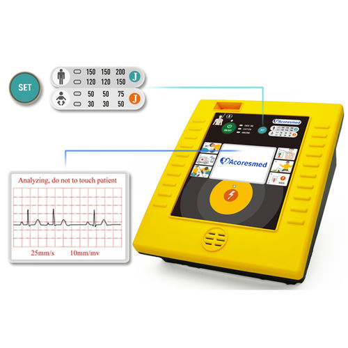 Desfibrilador externo automático - A114 - Acoresmed.co.ltd - bifásico / com monitor ECG / impermeável