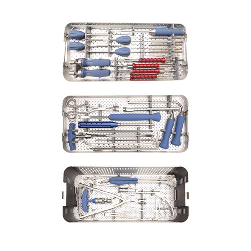 Kit de instrumentos para cirurgia da coluna vertebral - 93329901 - Kangli Medical - para osteossíntese da coluna vertebral / para fusão vertebral