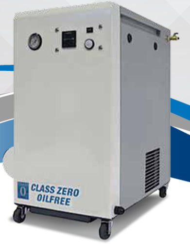 Compressor hospitalar - AG OFCAS  75 - SRA Instruments - tipo Scroll / com rodízios / sem óleo