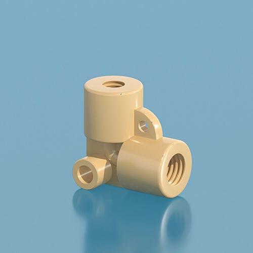 Adaptador fêmea - NL05-28-K - NANJING RUNZE FLUID CONTROL EQUIPMENT CO., LTD. - para dispositivos médicos / cotovelo